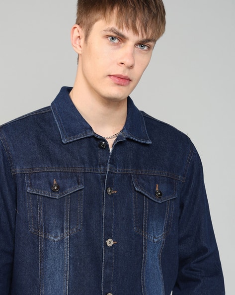 Jean Jacket Shein Mens Jackets Pocket Denim Denim Jacket Shein Buy