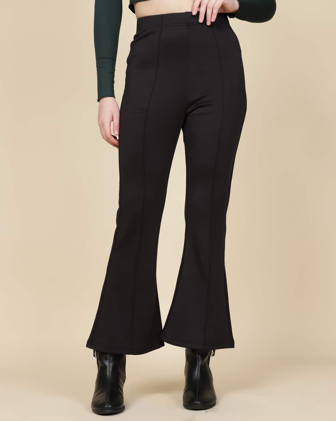 Buy Black Trousers & Pants for Women by Shein Online | sheinindia.in