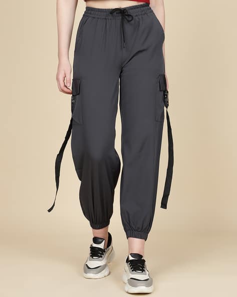 Buy Dark Grey Track Pants for Women by Shein Online
