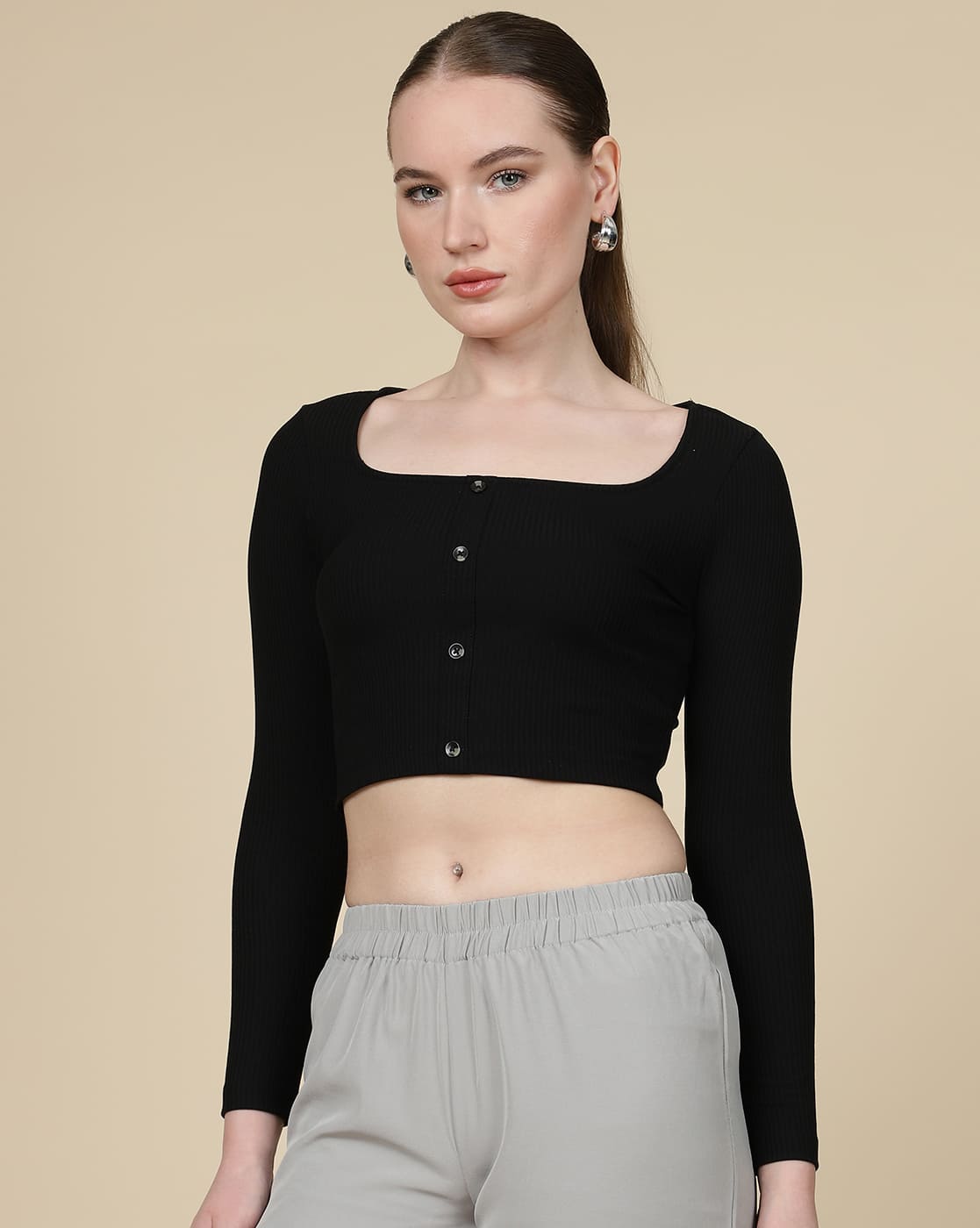 Buy Black Tops for Women by Shein Online | Ajio.com