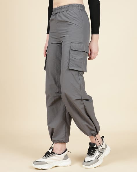 Buy Grey Trousers Pants for Women by Shein Online