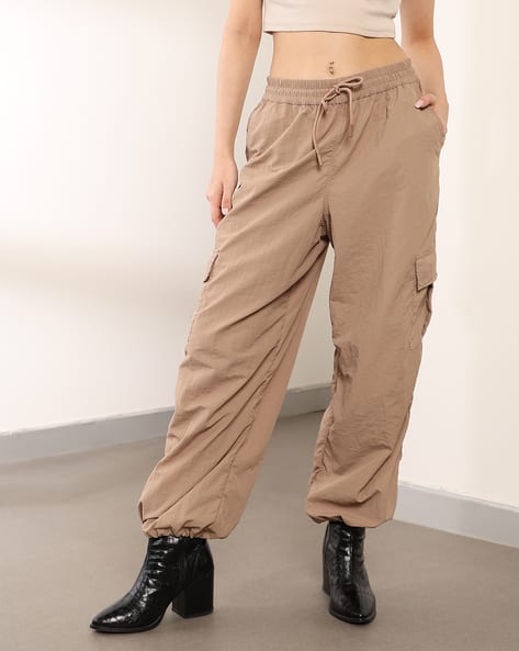 Buy Beige Trousers Pants for Women by Shein Online