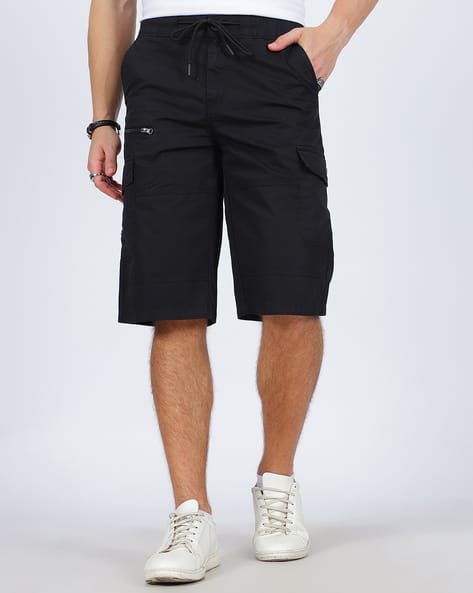 Buy Black Shorts & 3/4ths for Men by Shein Online | Ajio.com