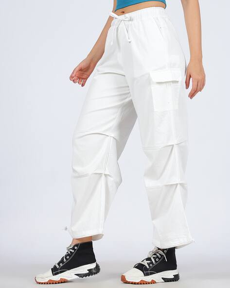Buy Off White Trousers Pants for Women by Shein Online