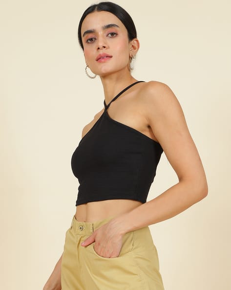 Buy Black Tops for Women by Shein Online | sheinindia.in