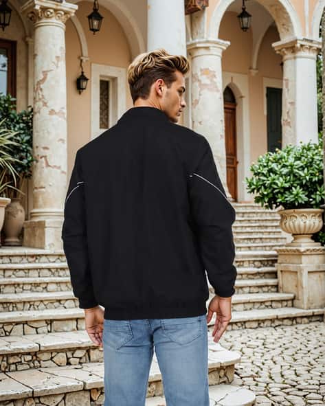 Buy Black Jackets & Coats for Men by Shein Online | Ajio.com