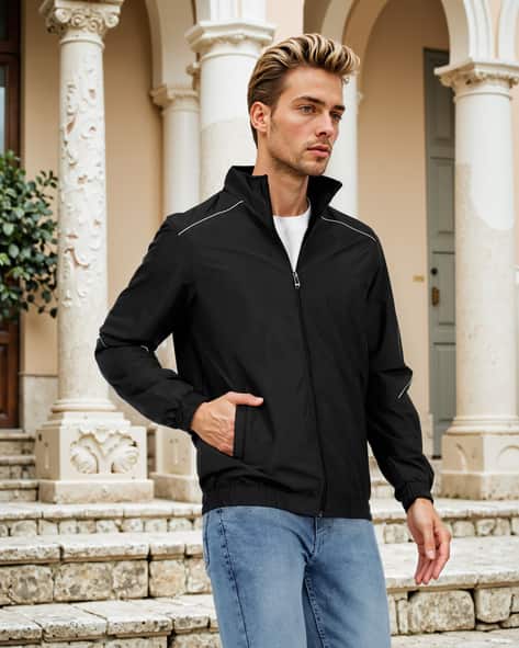 Buy Black Jackets & Coats for Men by Shein Online | Ajio.com