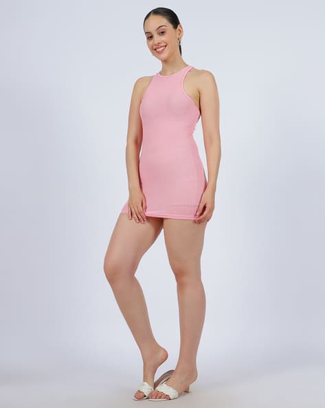 back cut out dress Women Navy Back Cut-Out Bodycon Dress – FYVA main image 1