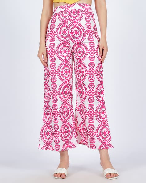 Buy Pink Trousers Pants for Women by Shein Online