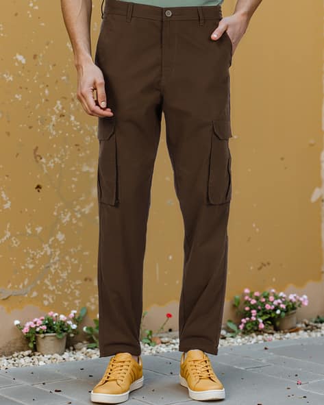 Buy Brown Trousers Pants for Men by Shein Online