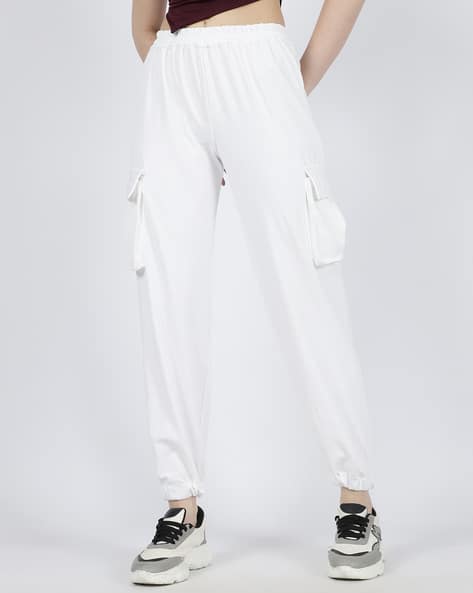 Buy White Trousers Pants for Women by Shein Online