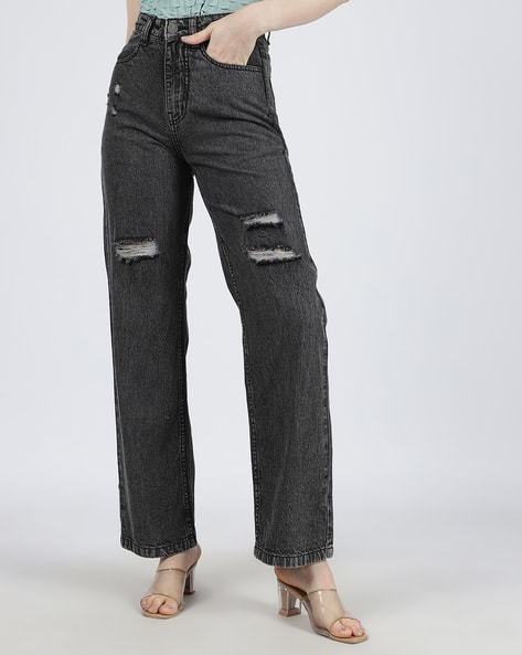Buy Black Jeans Jeggings for Women by Shein Online