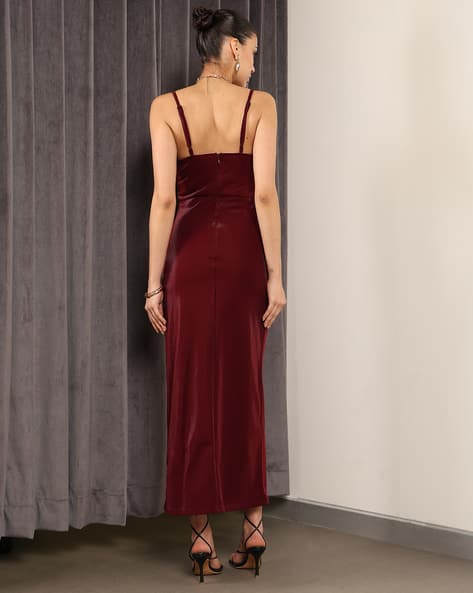 Buy Shein Shein Party Spaghetti Strap S... Online | Ajio.com