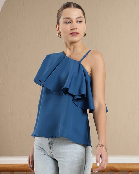 Buy Blue Tops for Women by Shein Online