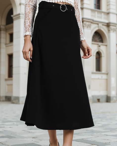 Buy Black Skirts for Women by Shein Online