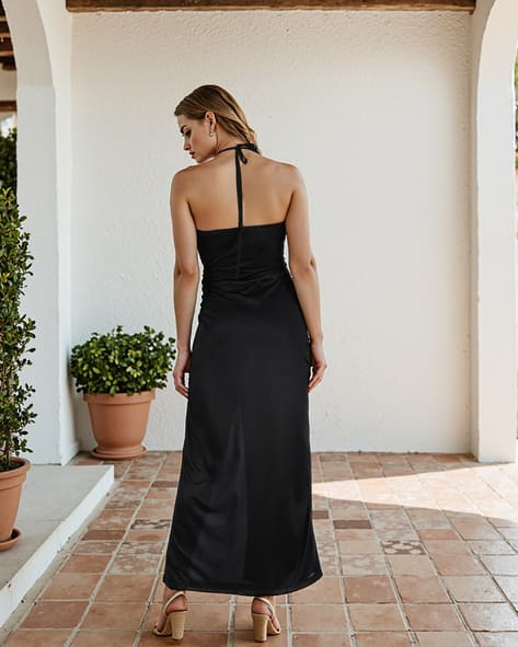blue cocktail dresses for women Strapless Short Ruffled Homecoming Dress with Cut Out Navy / 14 Category_WOMENS DRESSES Colors Style French Floral Summer Dress Color:Black/Gold
