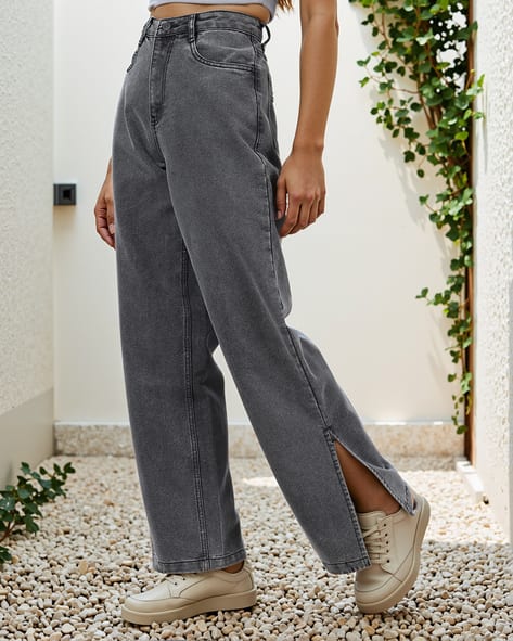 Buy Dark Grey Jeans Jeggings for Women by Shein Online