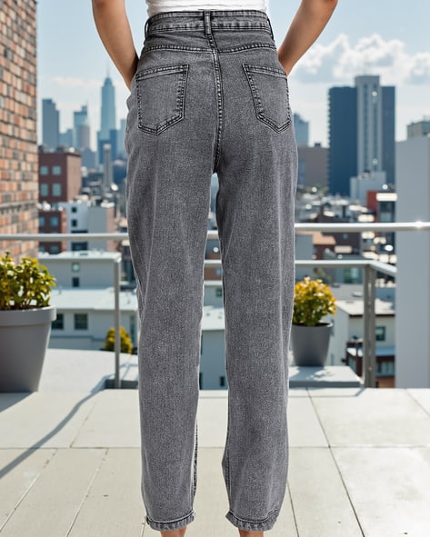 Buy Grey Jeans Jeggings for Women by Shein Online