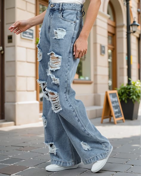 Buy Blue Jeans Jeggings for Women by Shein Online