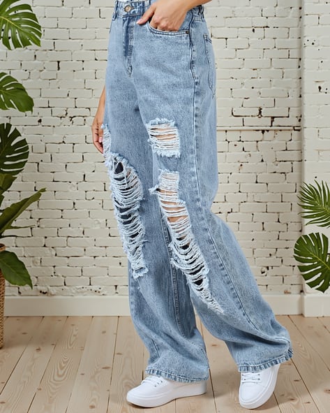 Buy Blue Jeans Jeggings for Women by Shein Online