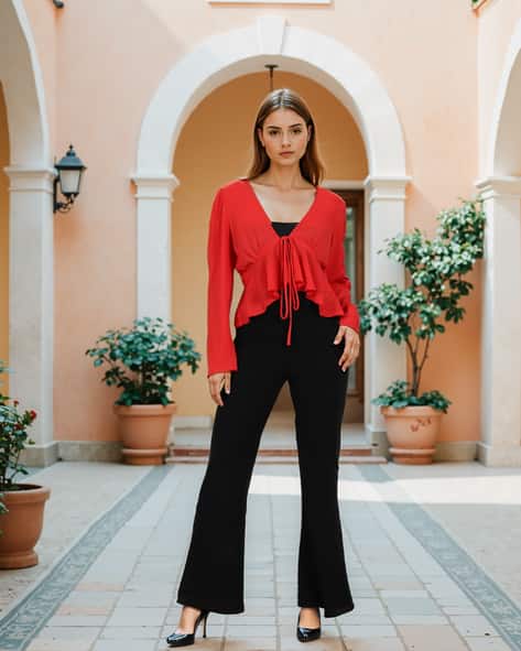 Buy Red Tops for Women by Shein Online