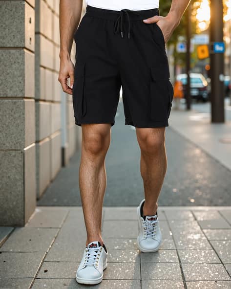 Buy Black Shorts 3/4ths for Men by Shein Online