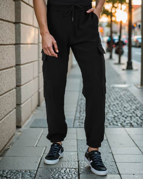 Cargo Pants Best Place To Buy Joggers Online Buy Black Track Pants For Men  By Shein Online