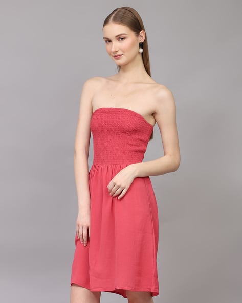 Buy Dusty Pink Dresses for Women by Shein Online | Ajio.com