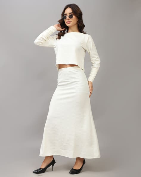 Buy White Co-ord Sets for Women by Shein Online