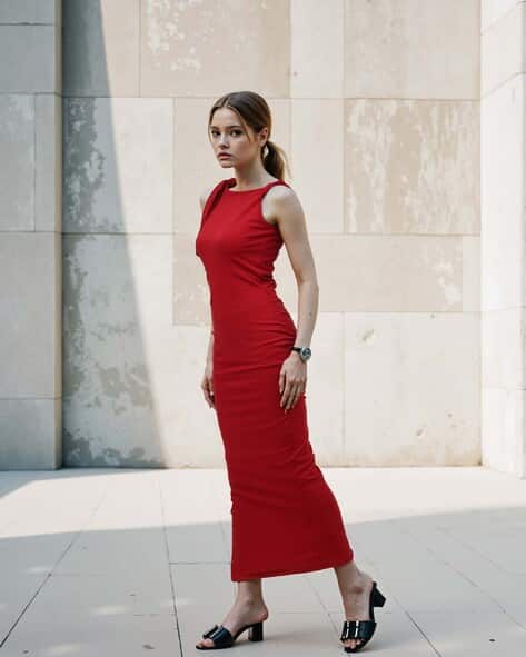 red bodycon dress shein Open Back Sequin Velvet Bodycon Dress