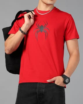 Shein Short Sleeve Graphic Chest Print Crew Tshirt-picture-32