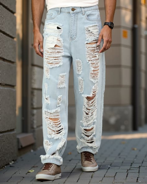 Buy Light Blue Jeans for Men by Shein Online