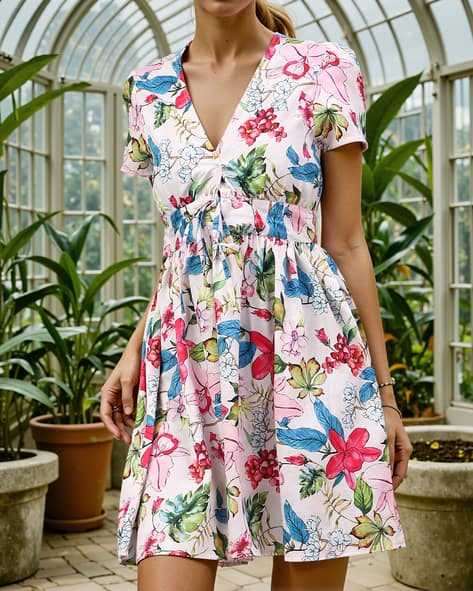 the dress fits me perfectly Girls Fit and Flare Midi Dress