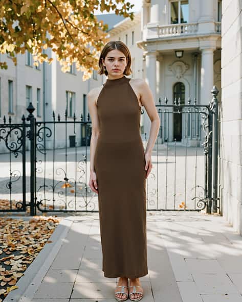 Buy Olive Dresses for Women by Shein Online - Main Image