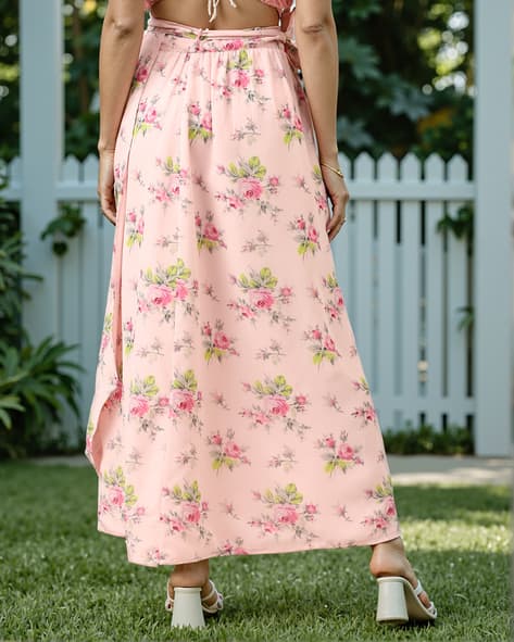 Buy Light Pink Skirts for Women by Shein Online