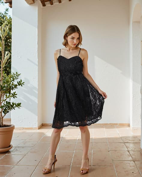 Buy Black Dresses for Women by Shein Online
