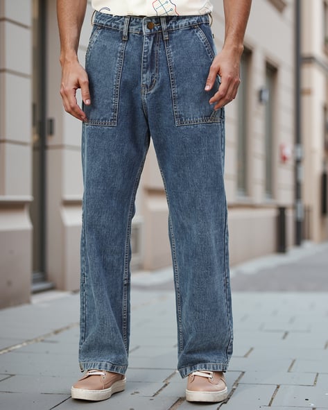 Buy Mid Blue Jeans for Men by Shein Online