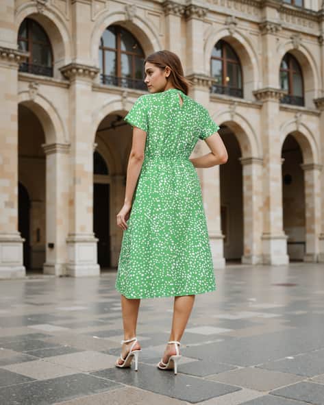 Buy Green White Dresses for Women by Shein Online | sheinindia.in