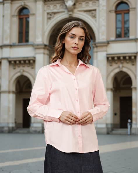 Buy Pink Shirts for Women by Shein Online