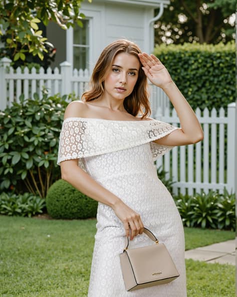 Buy White Dresses for Women by Shein Online | sheinindia.in Buy White Dresses for Women by Shein Online | sheinindia.in