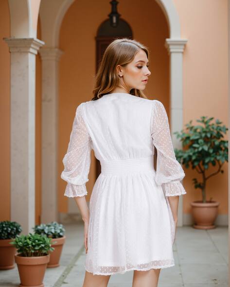 Buy White Dresses for Women by Shein Online | sheinindia.in Buy White Dresses for Women by Shein Online | sheinindia.in
