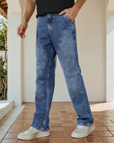 Shein Vintage Full Length Low Rise Straight Jeans