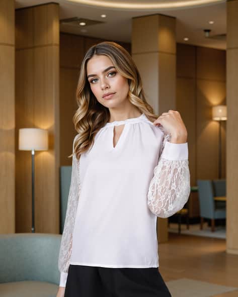 Buy White Tops for Women by Shein Online - Main Image