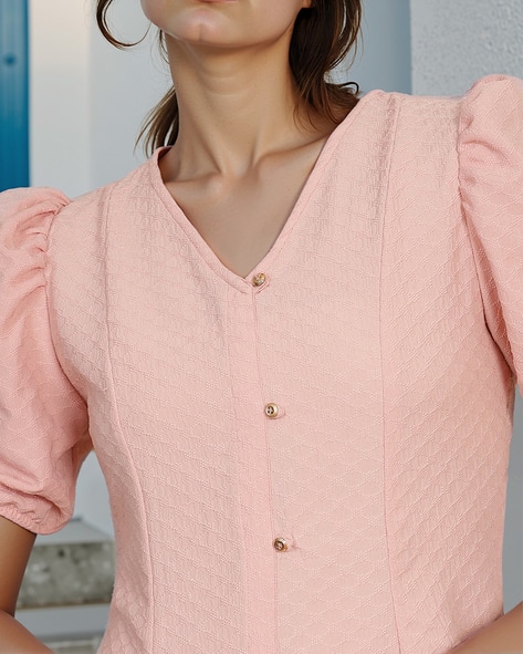 Buy Peach Dresses for Women by Shein Online | sheinindia.in
