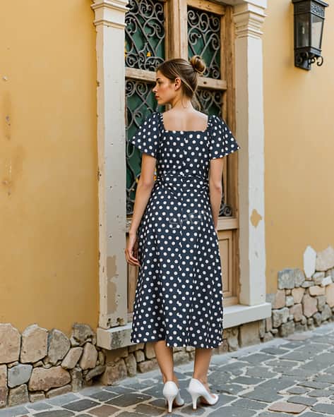 chinese dress ladies Shein Red/Pink/Blue Floral and Polka Dot Print Halter Neck Maxi Dress- –  The Saved Collection main image 0