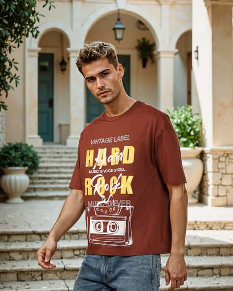 Buy Coffee Brown Tshirts for Men by Shein Online
