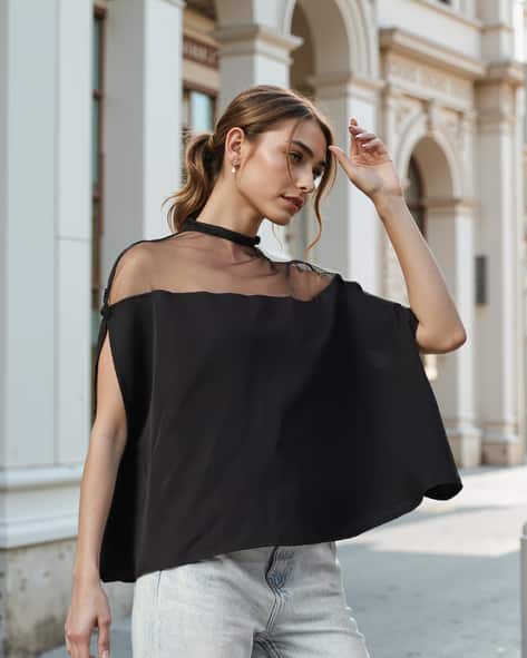 Buy Black Tops for Women by Shein Online