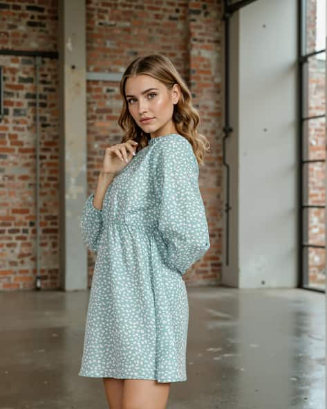 Buy Sage Green Dresses for Women by Shein Online | sheinindia.in Buy Sage Green Dresses for Women by Shein Online | sheinindia.in