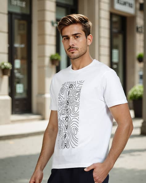 Price History of Shein Shein Graphic Front Print Short Sleeve Crew