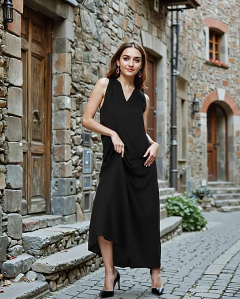 Buy Black Dresses for Women by Shein Online | Ajio.com